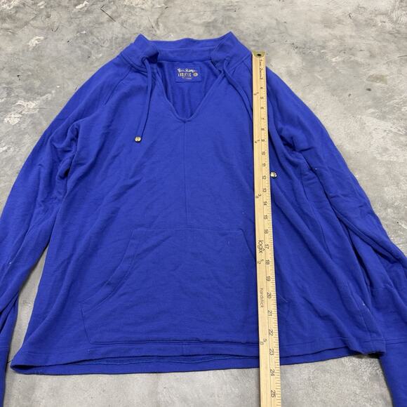 Lilly Pulitzer Luxletic Cassi Popover Womens Blue Size Small Long Sleeve 006207 - Picture 2 of 8